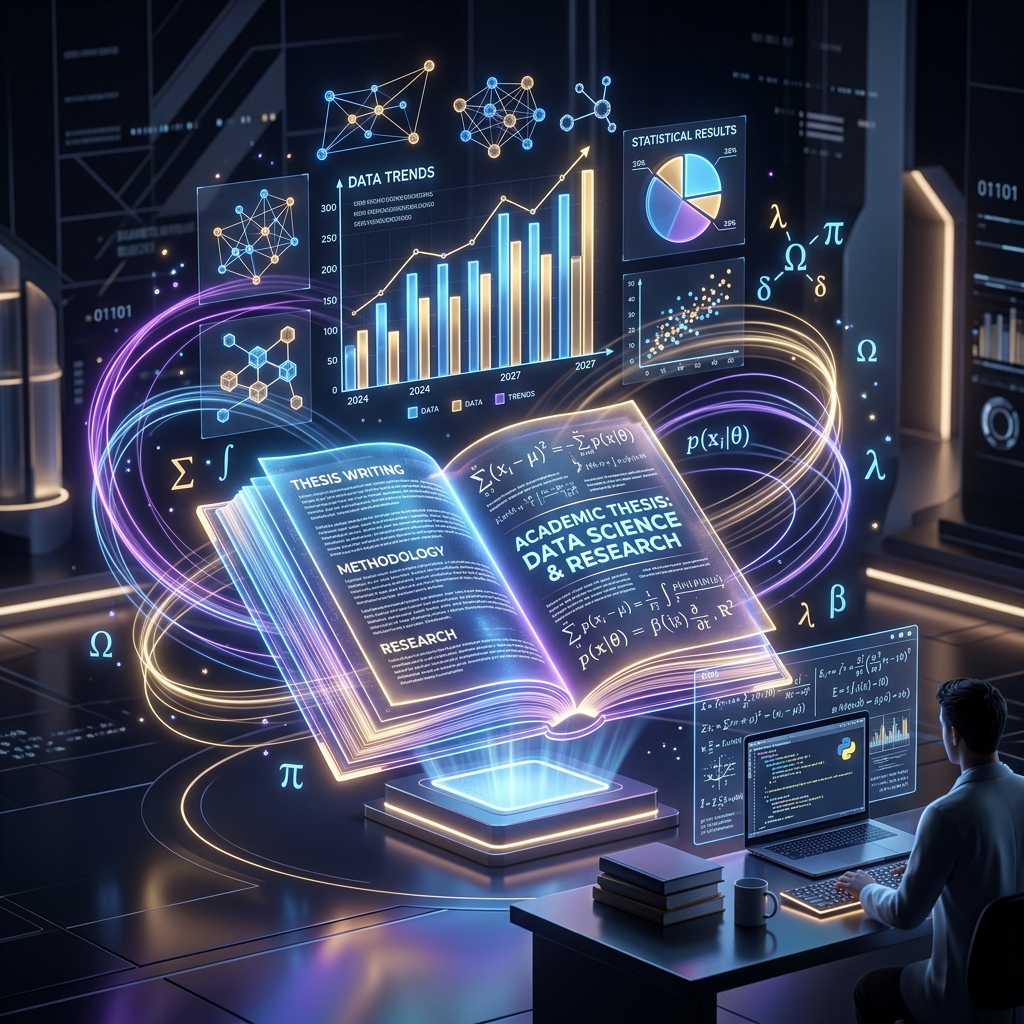 Ilustración de investigación académica digital